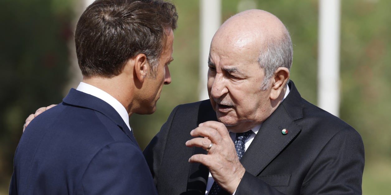 الرئيسان الجزائري والفرنسي.
