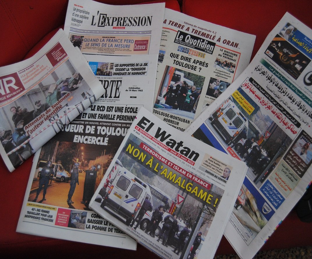 Image journaux algériens