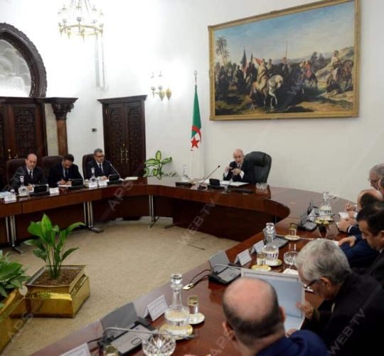Le Président Tebboune préside aujourd’hui la réunion périodique du Conseil des ministres