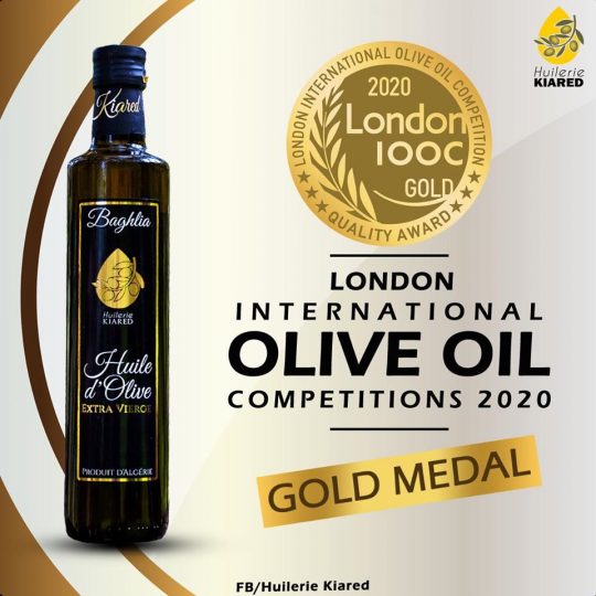 L’huile d’olive algérienne « Baghlia » primée à Londres