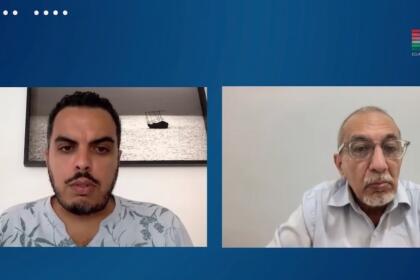 Ihsane El Kadi et Raouf Farah sur le plateau de Public Privé, Maghreb Émergent
