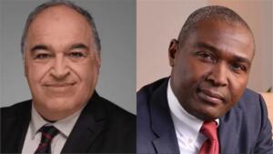 Portraits côte à côte de Farid Ghezali, secrétaire général de l'APPO, et de Philip Mshelbila, secrétaire général du GECF
