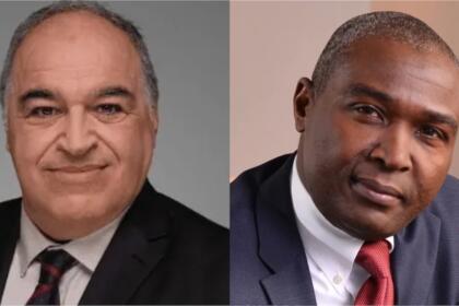Portraits côte à côte de Farid Ghezali, secrétaire général de l'APPO, et de Philip Mshelbila, secrétaire général du GECF
