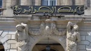 Façade du siège de la Banque d'Algérie à Alger