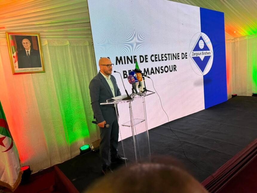 projet d'exploitation de la célestine à Beni Mensour