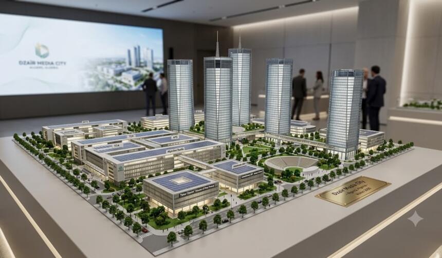 Media city d'alger : image IA
