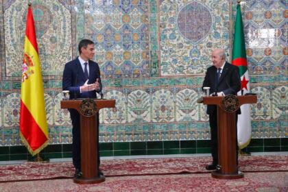 Tebboune - Sanchez - Présidence Algérie