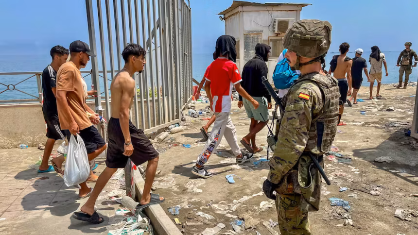 Ceuta - retour miggrants au Maroc