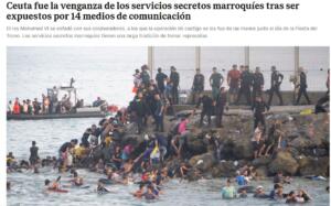 capture d'écran El Confidencial - Ceuta - Maroc