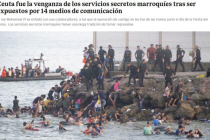 capture d'écran El Confidencial - Ceuta - Maroc