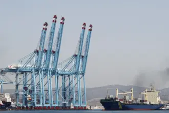 Grues. Port d'Algesiras, Cadix