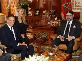 Pedro Sánchez et le roi Mohammed VI