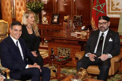 Pedro Sánchez et le roi Mohammed VI