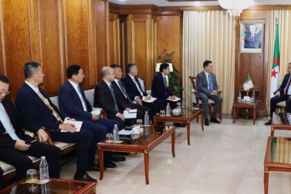 Le ministre Mohamed Arkab reçoit une délégation du groupe chinois Baowu au ministère de l'Energie