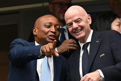 motsepe (CAF) infantino (FIFA)