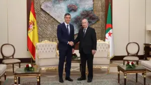 Sanchez - Tebboune - Présidence Algérie
