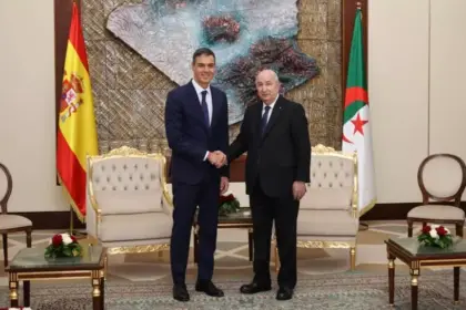 Sanchez - Tebboune - Présidence Algérie