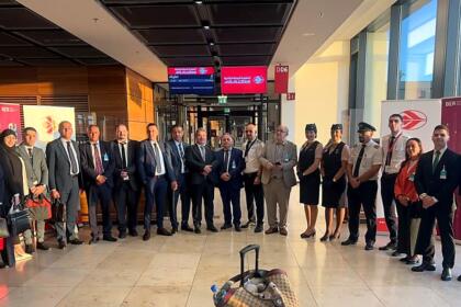 délégation AHK Algérie et Air Algérie à l'aéroport de Berlin.