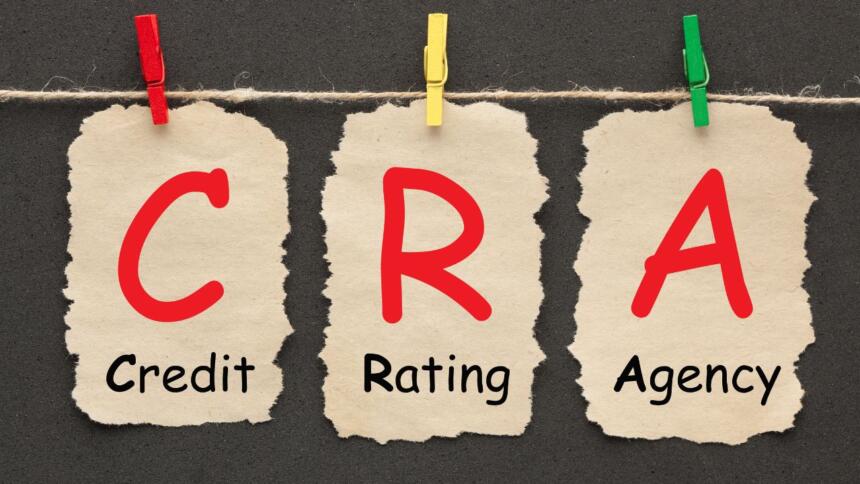 Visuel aux initiales CRA illustrant le lancement de l'Africa Credit Rating Agency (AfCRA)
