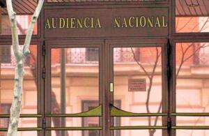 L'entrée principale de l'Audiencia Nacional, haute juridiction espagnole, située à Madrid.