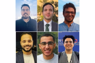 L'équipe des journalistes du média egyptien Matsadaach