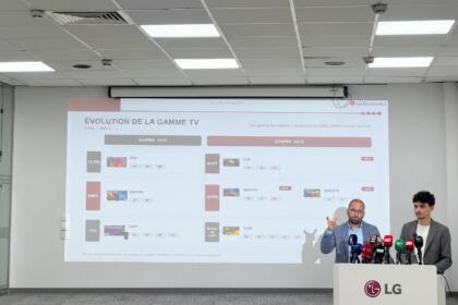 conférence de presse LG. Produit électroménager LG Algérie