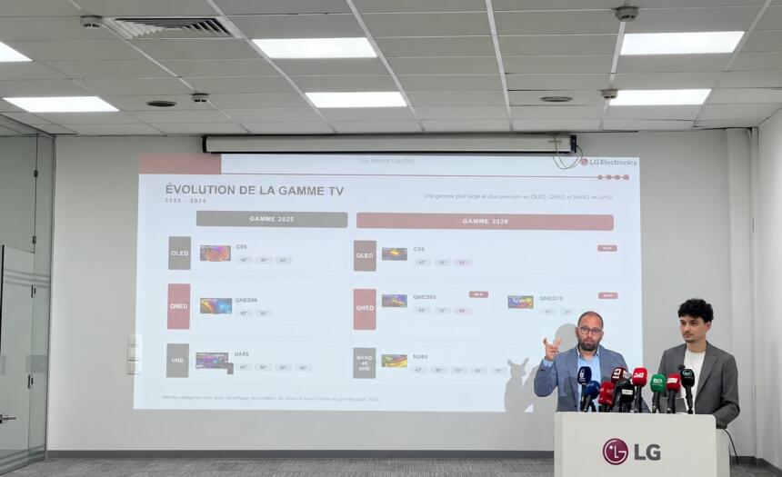 conférence de presse LG. Produit électroménager LG Algérie