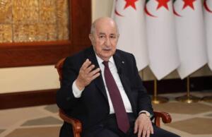 Interview avec la presse du président Abdelmadjid Tebboune.