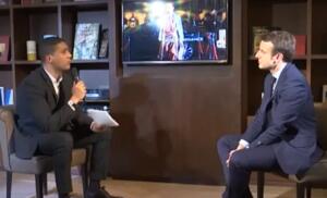 Février 2017, le candidat Macron en interview avec le journaliste Khaled Drarni