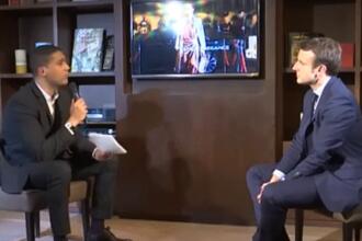 Février 2017, le candidat Macron en interview avec le journaliste Khaled Drarni
