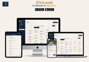 Application ZinLook affichant la réservation d'un institut de beauté à Alger
