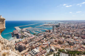 Alicante, vue générale de la ville