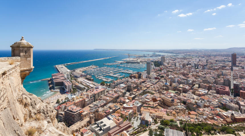 Alicante, vue générale de la ville